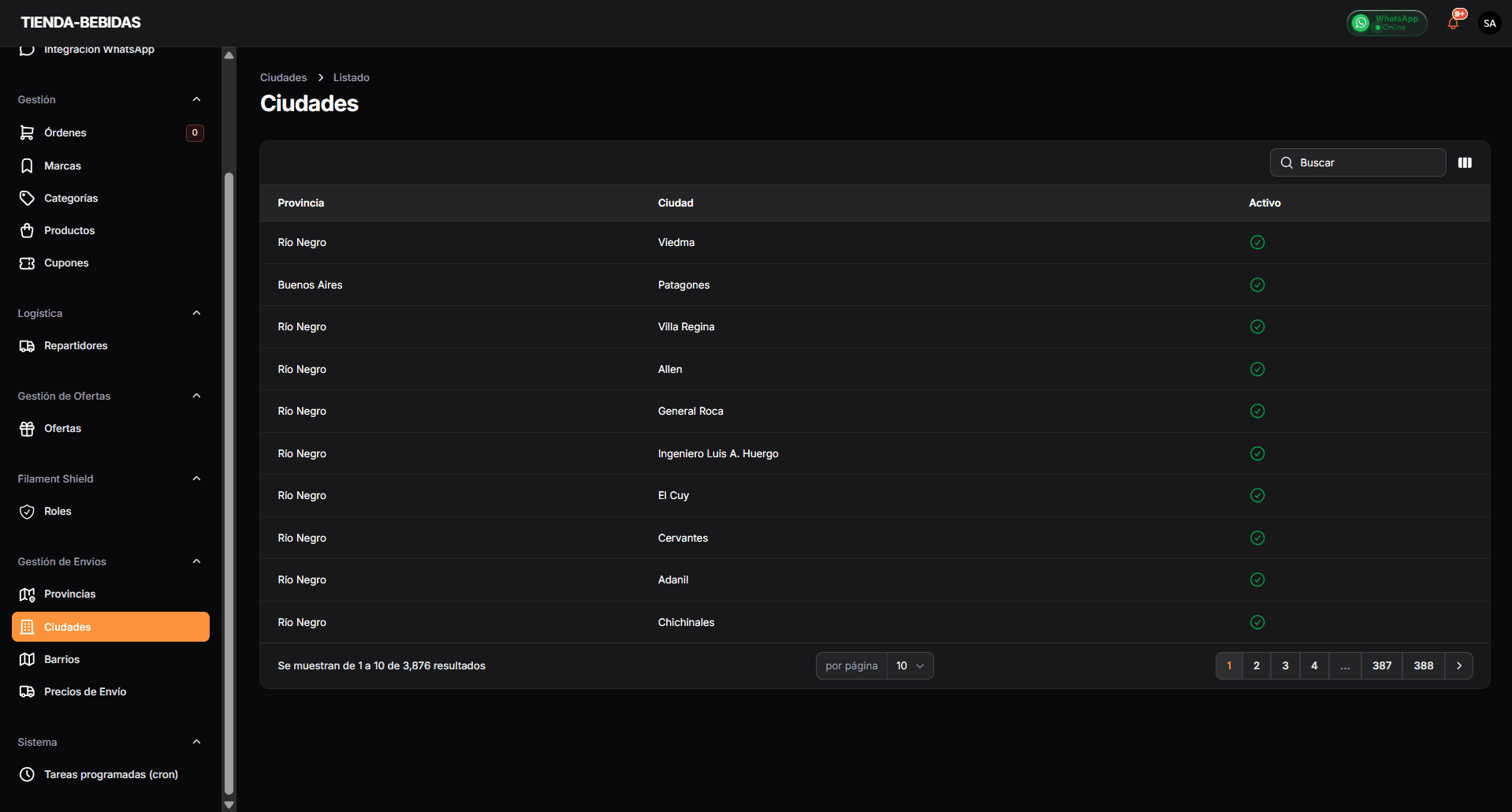 Administración de ciudades